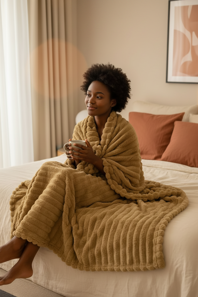 Cloud Blanket Khaki - Image 1 Clean